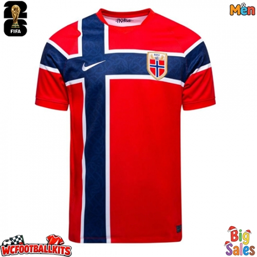 Norway Replica Home Stadium Shirt World Cup 2026 Short Sleeve
